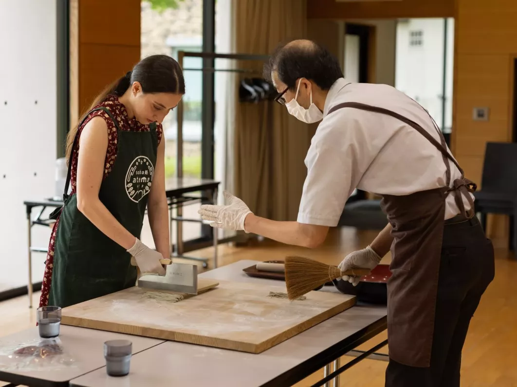 Hegi soba-making, a regional delicacy